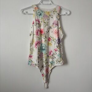 Live in the Moment Floral High-Neck Sleeveless Bodysuit - size M
